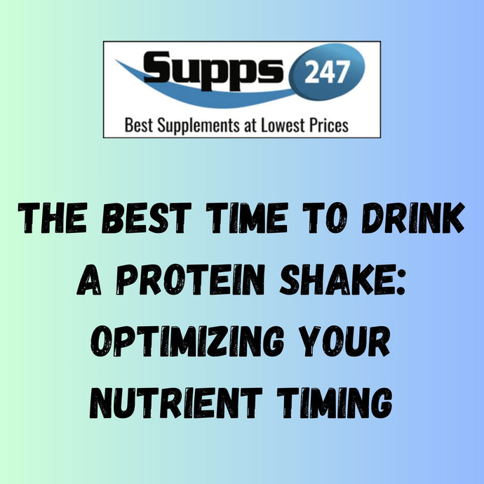 The Best Time to Drink a Protein Shake: Optimizing Your Nutrient Timing