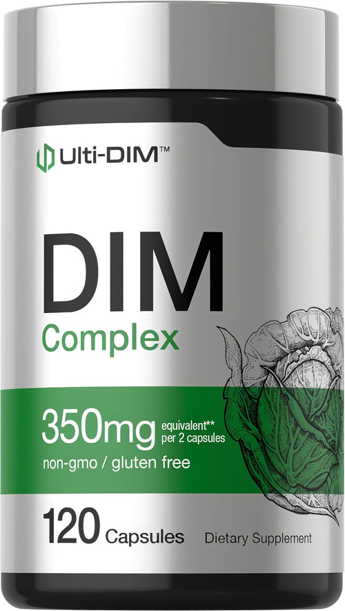 DIM Complex Supplement 350mg | 120 Capsules | Diindolylmethane by Horbaach