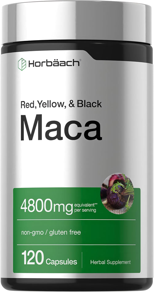 HORBAACH Maca Root Capsules | 4800mg | 120 Count