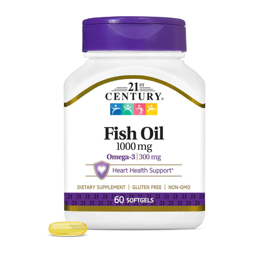 21st Century Fish Oil, front of bottle