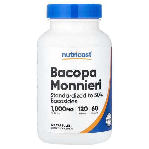 Bacopa Monnieri 1,000mg 120caps by Nutricost