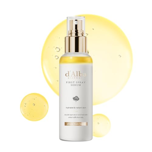 d'Alba Italian White Truffle First Spray Serum, Vegan Skin Care, Hydrating Face Moisturizer, Glow Serum for Radiant Skin, Non Comedogenic, All In One Mist, Korean skincare 100ml by d'alba Piedmont – Premium formula crafted for everyday wellness and performance. | Supps247 Australia