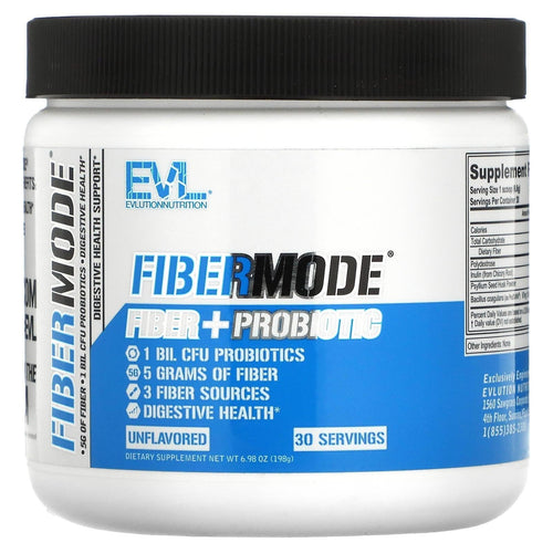 Evl FiberMode, Fiber + Probiotic, Unflavored, 6.98 oz General Not specified