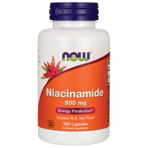 NOW Foods Niacinamide - Vitamin B3 -- 500 mg - 100 Capsules
