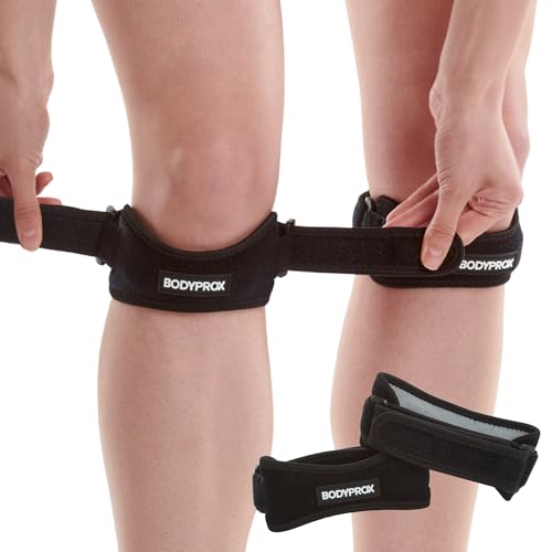 Patella Tendon Knee Strap 2 Pack, Knee Pain Relief Support Brace Hiking, Soccer, Basketball, Running, Jumpers Knee, Tennis, Tendonitis, Volleyball & Squats by Bodyprox – Premium formula crafted for everyday wellness and performance. | Supps247 Australia