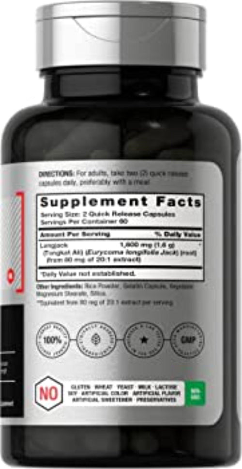 Longjack Tongkat Ali 1600 mg General SUPPS247