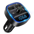 FM Transmitter, Bluetooth FM Transmitter Wireless Radio Adapter Car Kit with Dual USB Charging Car Charger MP3 Player Support TF Card & USB Disk by LENCENT