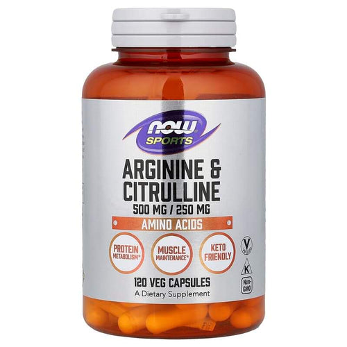 Now Foods Arginine & Citrulline 500 mg