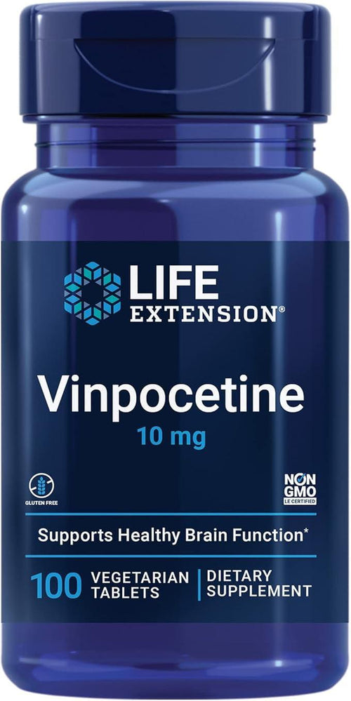 Vinpocetine, 10 mg, 100 Vegetarian Tablets, By Life Extension.