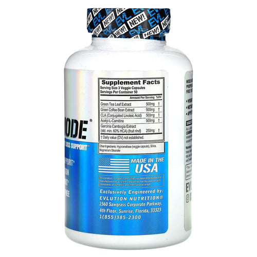 Evlution Nutrition Lean Mode Zero-Stimulant Fat Burners SUPPS247