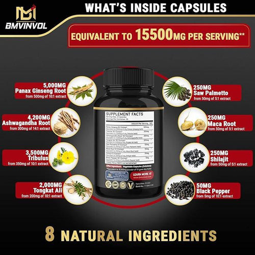 Natural Testosterone Booster for Men Test booster , Libido Booster SUPPS247