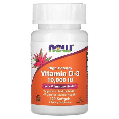 Vitamin D3 10,000 IU By NOW Vitamin D SUPPS247