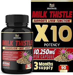 Milk Thistle Capsules 10250 mg (3 Months Supply) General Not specified