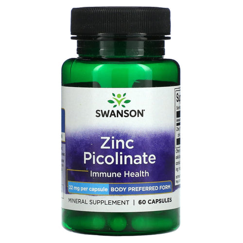 Swanson, Zinc Picolinate, 22 mg, 60 Capsules General Not specified