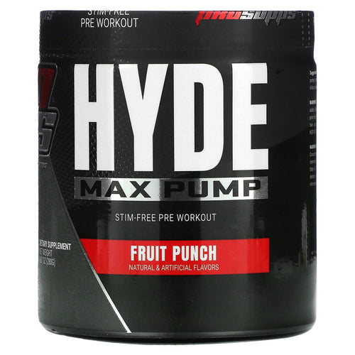 ProSupps, Hyde Max Pump, Stim-Free Pre Workout General Not specified Blue Razz
