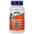 Magnesium Glycinate, NOW FOODS, 200mg per serv, 90 tablets