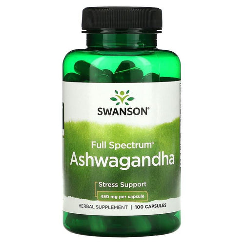 Swanson, Ashwagandha, 450 mg, 100 Capsules General Not specified
