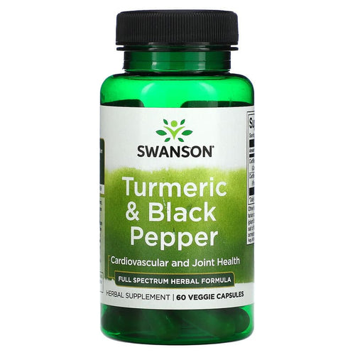Swanson, Turmeric & Black Pepper, 60 Veggie Capsules General Not specified