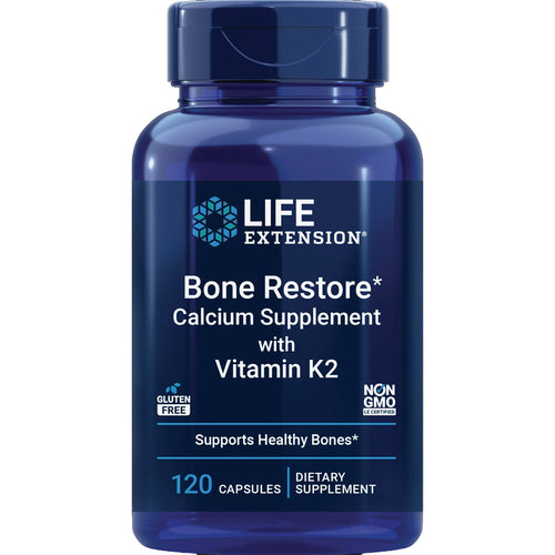 Life Extension Bone Restore with Vitamin K2, 120 vegetarian capsules