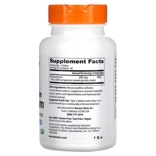 Doctor's Best, High Absorption Magnesium, 100 mg General Doctor's Best