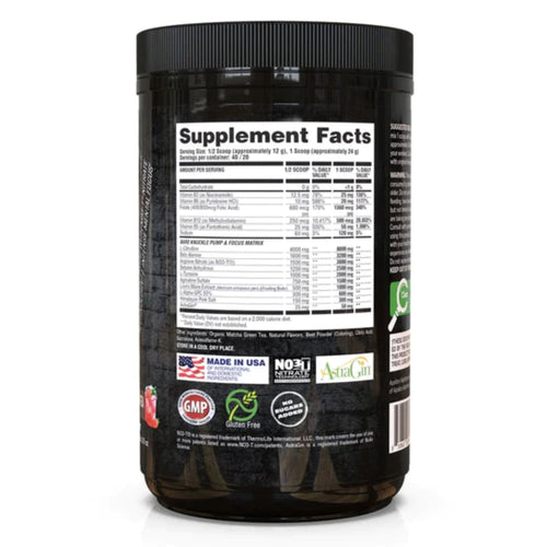 BARE KNUCKLE - PREMIUM NON-STIMULANT PRE-WORKOUT PRE WORKOUT SUPPS247