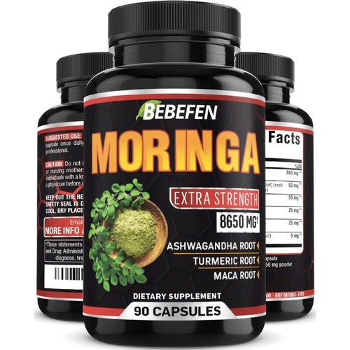 Moringa Extra Strength 8650mg by Bebefen Moringa Amazon 90 Counts