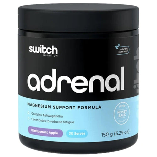 Adrenal Switch by Switch Nutrition anti stress, adrenal rebuild, supps247Springvale BLACKCURRANT APPLE 30 serves