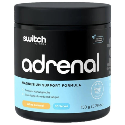 Adrenal Switch by Switch Nutrition anti stress, adrenal rebuild, supps247Springvale SALTED CARAMEL 30 serves