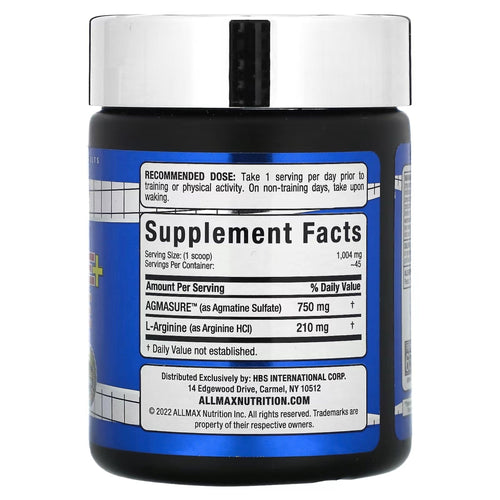 Allmax Essentials Agmatine + Arginine L-Arginine ALLMAX Essentials