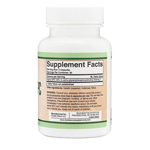 Alpha GPC by Double Wood Supplements Choline Amazon