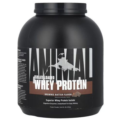 Animal Isolate Loaded Whey Protein by Universal Nutrition Protein isolate UNIVERSAL NUTRITION Brownie Batter