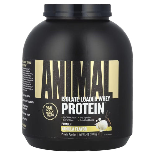 Animal Isolate Loaded Whey Protein by Universal Nutrition Protein isolate UNIVERSAL NUTRITION Vanilla
