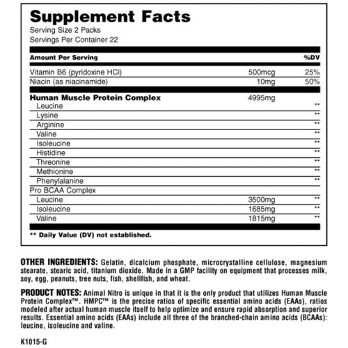 Animal Nitro by Universal Nutrition EAAs UNIVERSAL NUTRITION