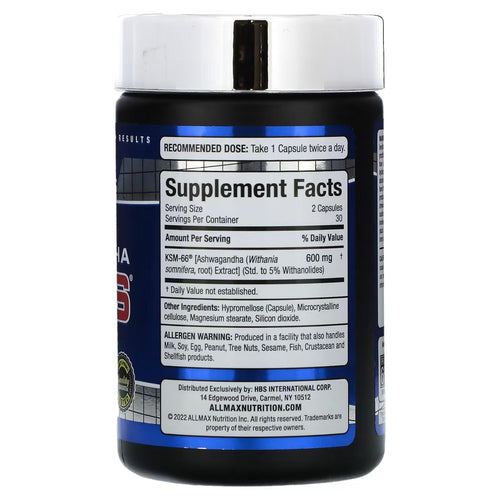 Allmax Essentials Ashwagandha KSM-66 ashwaganda ALLMAX Essentials