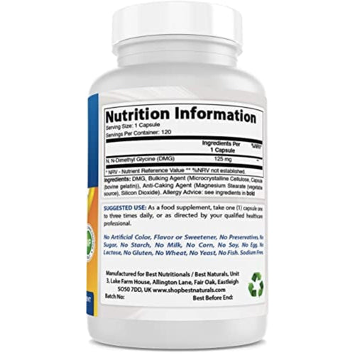 Best Naturals DMG 125mg DMG BEST NATURALS