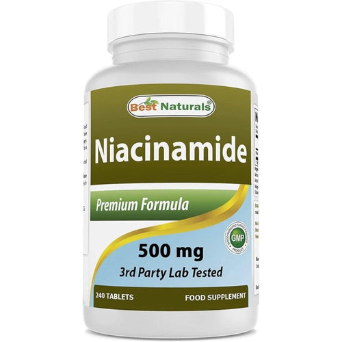 Best Naturals Niacinamide 500 mg Vitamin B Best Naturals