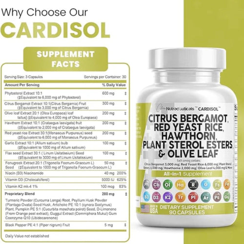 Cardisol by Clean Nutraceuticals GENERAL HEALTH Clean Nutraceuticals