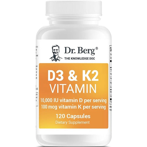 Dr. Berg's Vitamin D3 & K2 Vitamin D Dr Berg 120 Counts