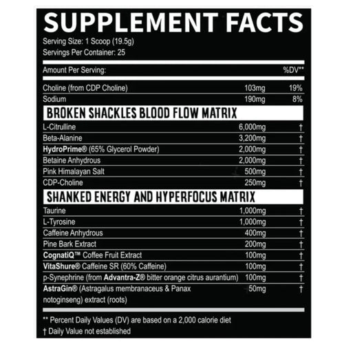 Fresh Out High Stim Pre-workout by Condemned labz Pre-Workout Condemned Labz