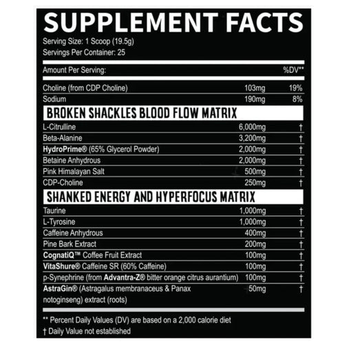 Fresh Out High Stim Pre-workout by Condemned labz Pre-Workout Condemned Labz