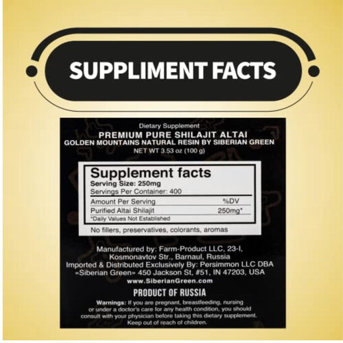 Golden Mountains Purified Altaic Shilajit shilajit SUPPS247