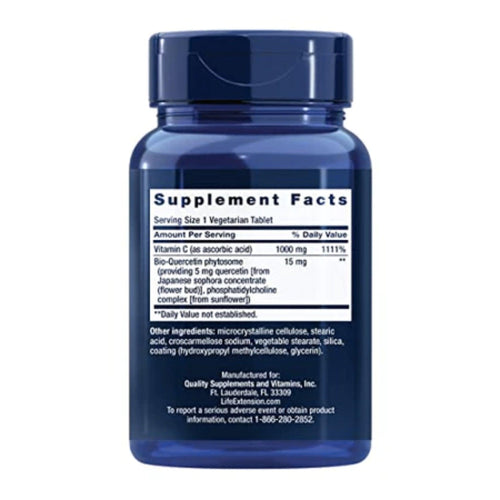 Life Extension Vitamin C with Bio-Quercetin Phytosome Vitamin C supps247