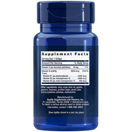 Super K 2600 mcg by Life Extension General life extension