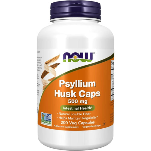 NOW Foods Psyllium Husk 500 mg digestive support supps247Springvale