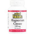 Natural Factors Magnesium Citrate 150 mg