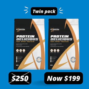 Next Generation Protein Delicious 2 Kg Twin Pack - $199 Only PROTEIN supps247Springvale 