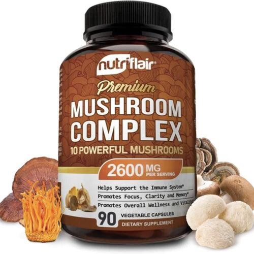NutriFlair Mushroom Complex 2600 MG Mushrooms SUPPS247