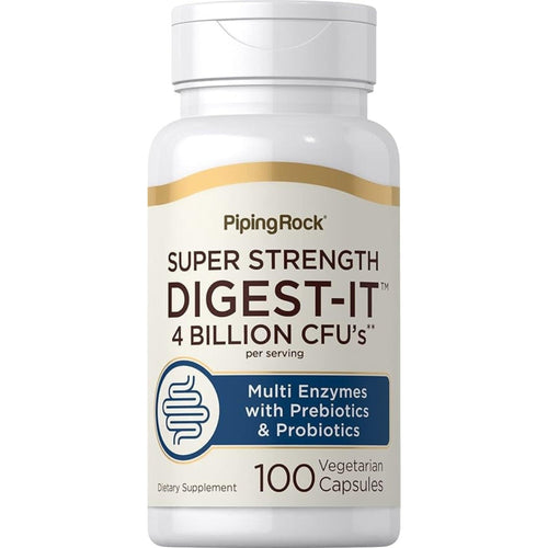Piping Rock Digestive Enzymes with Probiotics and Prebiotics | 100 Count General Piping Rock
