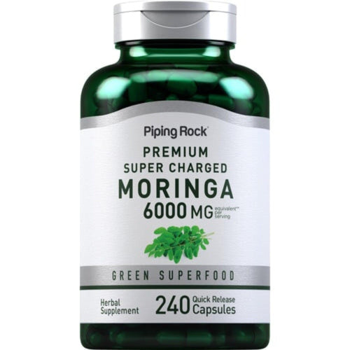 Premium Super Charged Moringa 6000 mg by Piping Rock superfood Piping Rock