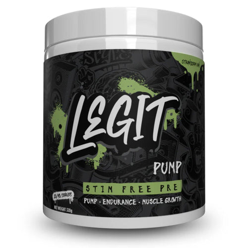 Legit Pump Non-Stim Pre PRE WORKOUT Legit Strawberry Kiwi 40 Serves